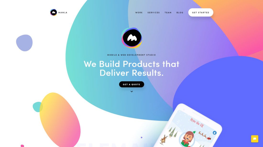 Webdesign Trend Flat Design - Mawla